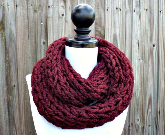 Instant Download Knitting PATTERN Infinity Scarf Knitting | Etsy