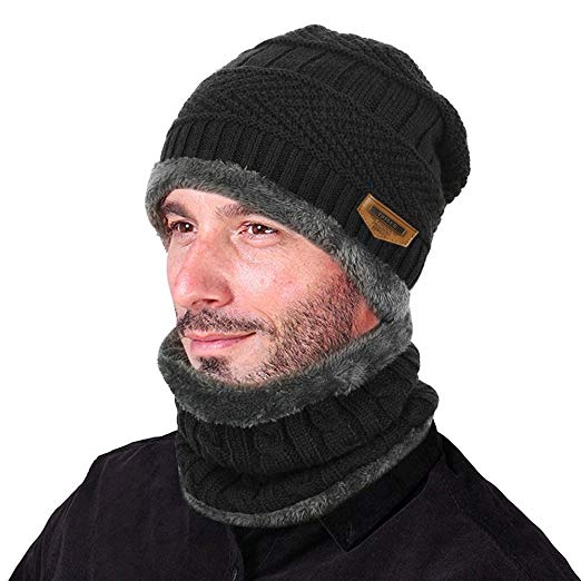 Amazon.com: VBIGER 2-Pieces Winter Beanie Scarf Set Warm Hat Thick