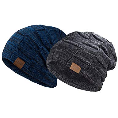 REDESS Beanie Hat for Men and Women Winter Warm Hats Knit Slouchy