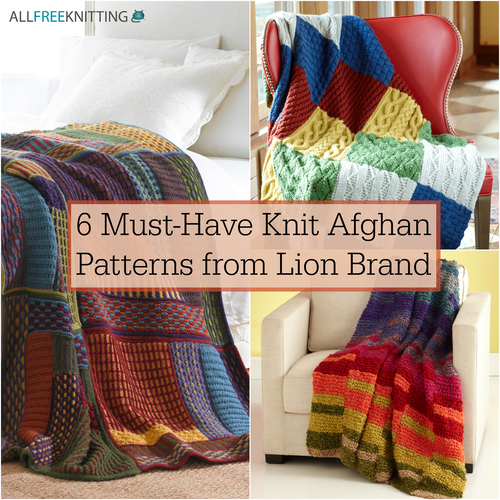 6 Must-Have Knit Afghan Patterns from Lion Brand | AllFreeKnitting.com