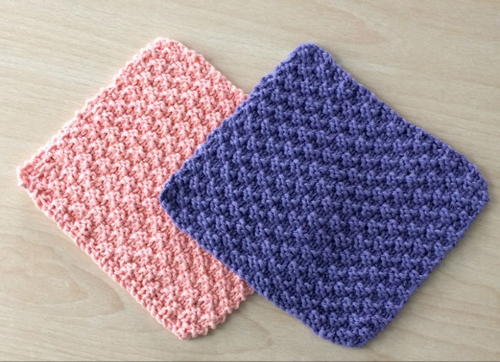 Knit and Purl Dishcloths | AllFreeKnitting.com