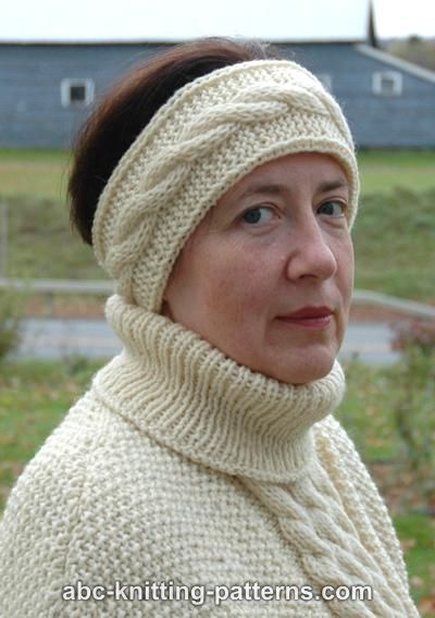 ABC Knitting Patterns - Easy Headband with Cable