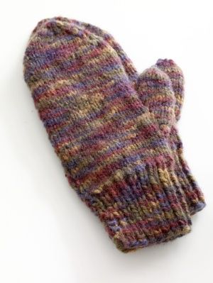 Lion Brand Yarn Free Knitting Pattern: Easy-Knit Mittens | Knitting