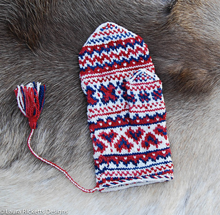 Warm Feeling in the Knitted Mittens
