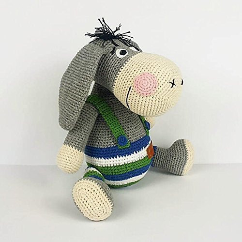 Amazon.com: Handmade toy, Knitted toy donkey, Knitted toys, Knit