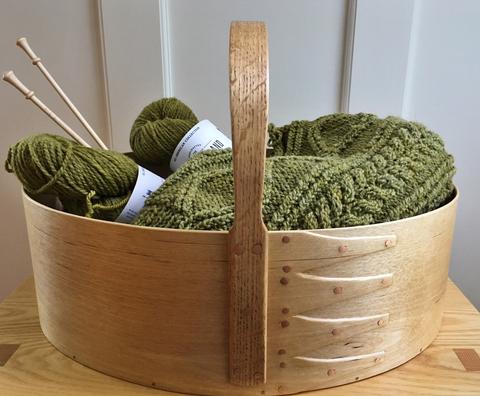 Shaker Style (Knitting) Basket u2013 Fiber of Maine