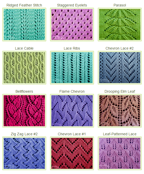 Over 50 Eyelet & Lace Stitches. Whether you are a beginning lace