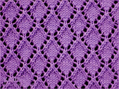 Openwork Diamonds - Pattern 1 - Knitting Stitch Patterns