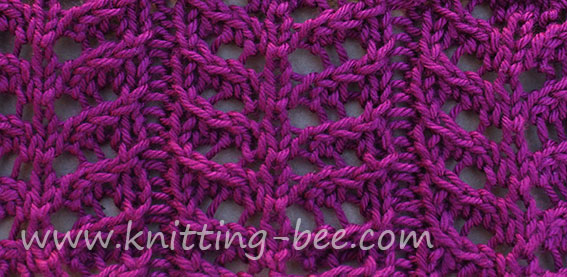 Branch Lace Knitting Stitch Pattern ⋆ Knitting Bee