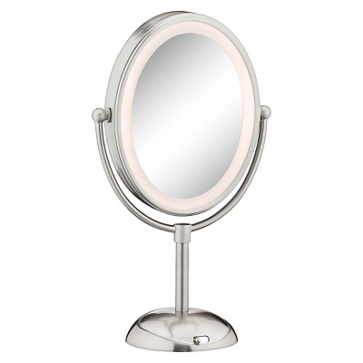 Conair Satin Nickel LED Cosmetic Mirror : Target