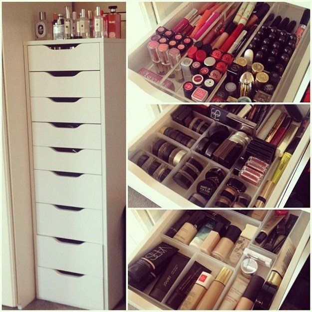 12 IKEA Makeup Storage Ideas You'll Love | Makeup Organizer