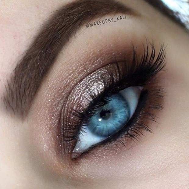 31 Eye Makeup Ideas for Blue Eyes | StayGlam Beauty | Eye Makeup