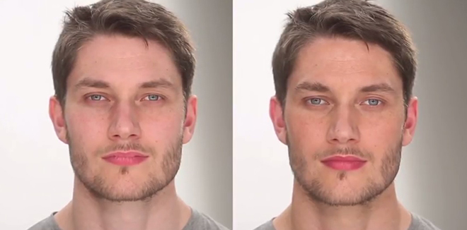 Subtle 'undercover' make-up for men: a groomed, healthy look