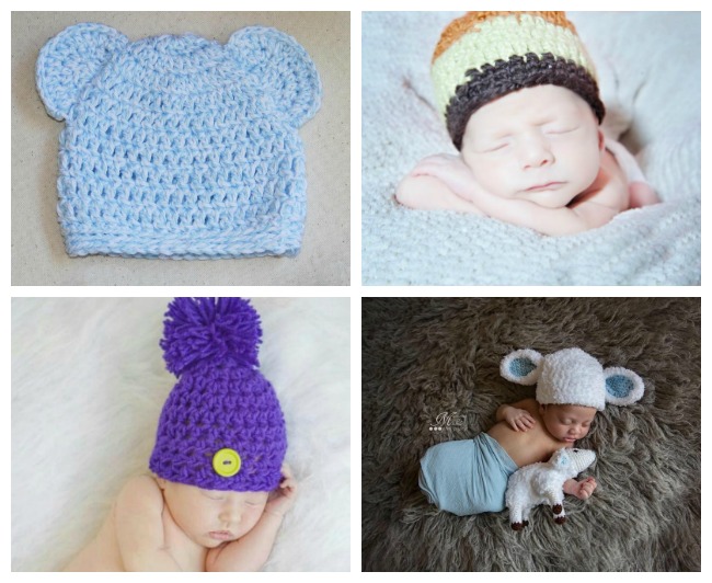 12 Newborn Crochet Hat Patterns to Download for FREE