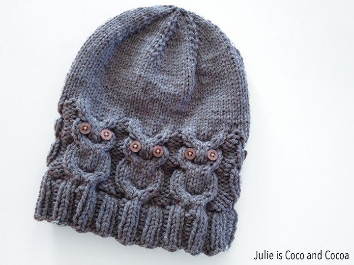 Owl Hat Knit Pattern | Free Knitting Patterns | Pinterest | Knitting