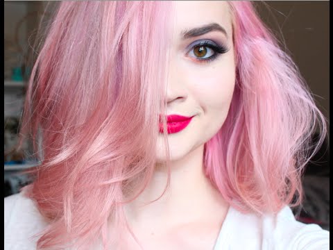 How I Dye My Hair Pink - YouTube