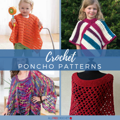 65+ Crochet Poncho Patterns | AllFreeCrochet.com