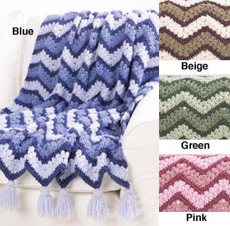 Mary Maxim - Free Harmony Ripple Afghan Crochet Pattern