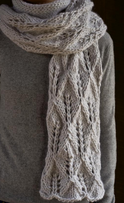18 Lace Knitting Patterns for Scarves | AllFreeKnitting.com