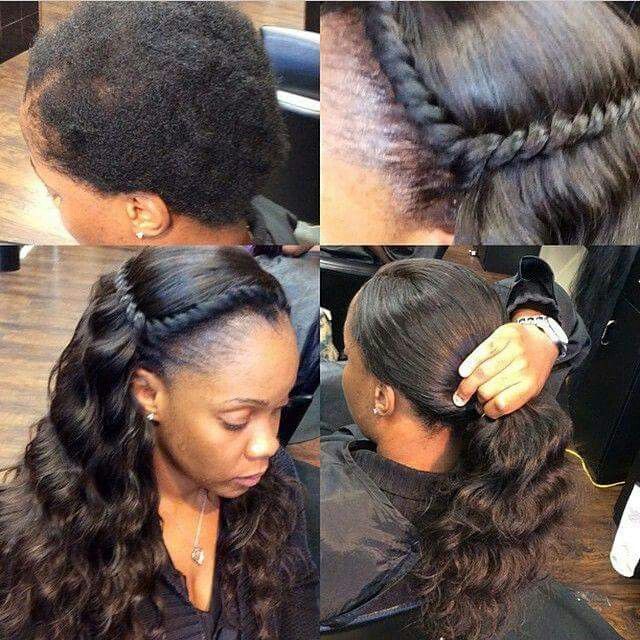 Natural sew in | sew in | Pinterest | Hair styles, Hair and Braids