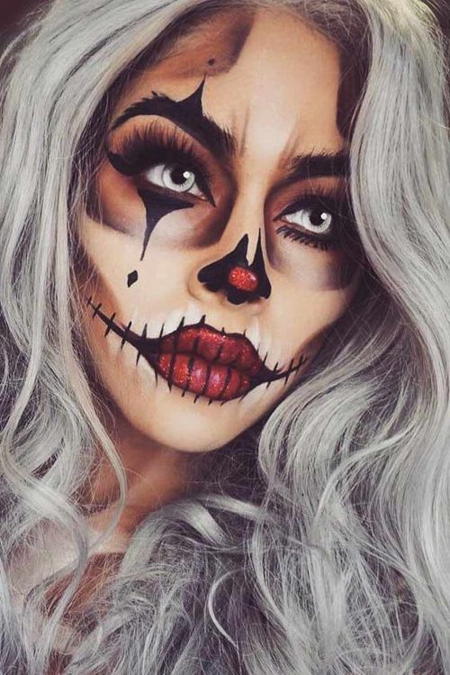 Sexy Halloween Makeup Looks That Are Creepy Yet Cute ☆ See more
