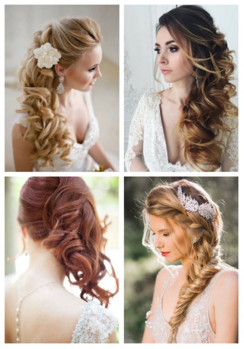 40 Gorgeous Side Swept Wedding Hairstyles | HappyWedd.com