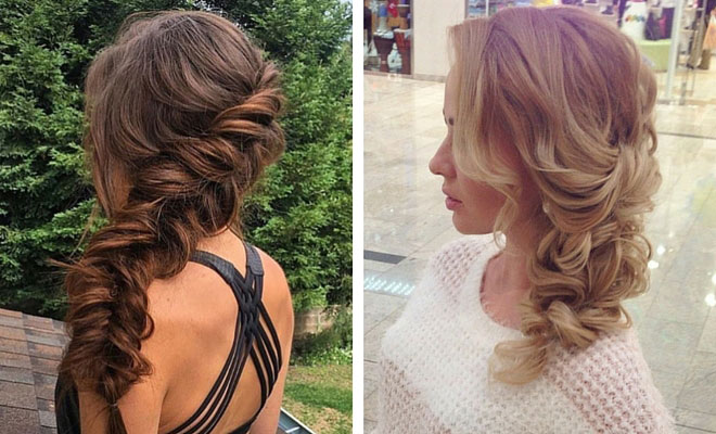 21 Pretty Side-Swept Hairstyles for Prom | StayGlam