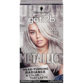 Amazon.com: Got2b Metallic Permanent Hair Color, M71 Metallic Silver