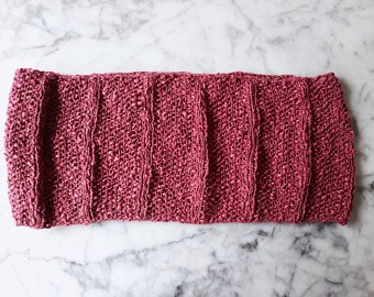 Knitting pattern: simple knit cowl. Suitable for beginners. | Etsy