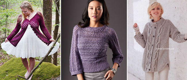 Sweaters and cardigans: 10 free patterns