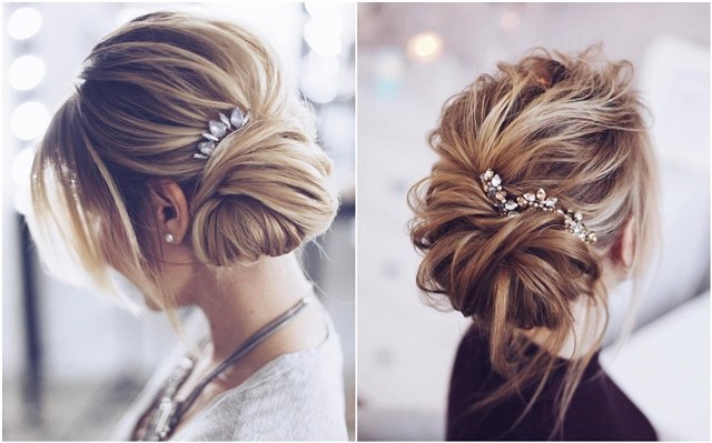 30 Chic Wedding Hair Updos for Elegant Brides | Deer Pearl Flowers