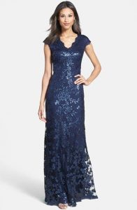 Tadashi Shoji Sequin Lace Gown | Nordstrom | Mother of groom .