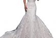 Amazon.com: Fenghauvip Mermaid Wedding Dress Off The Shoulder .